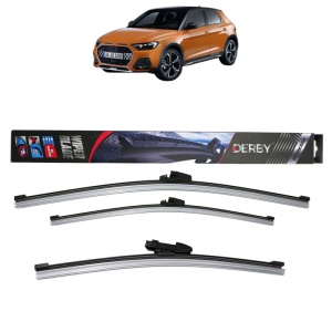 Set 3 stergatoare AUDI A1 City Carver (GBH) din 2019-2022, Derby, din cauciuc siliconat rezistent
