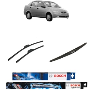 Set 3 stergatoare DAEWOO KALOS Saloon (KLAS) din 2002-2004, Bosch Aerotwin Retrofit, din cauciuc siliconat rezistent