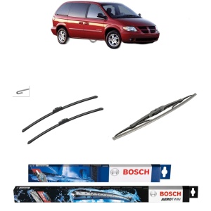 Set 3 stergatoare DODGE CARAVAN (RG_) din 2000-2007, Bosch Aerotwin Retrofit, din cauciuc siliconat rezistent