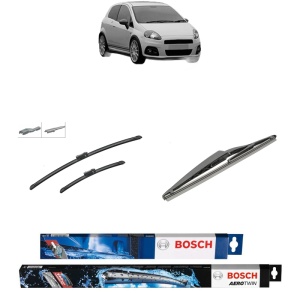 Set 3 stergatoare FIAT GRANDE PUNTO Van (199_) din 2006-2013, Bosch Aerotwin Multi, din cauciuc siliconat rezistent