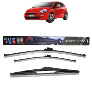 Set 3 stergatoare FIAT PUNTO EVO Hatchback Van (199_) din 2009-2012, Derby, din cauciuc siliconat rezistent - Img 1