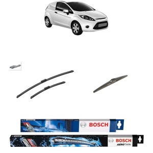 Set 3 stergatoare FORD FIESTA VI Van din 2008-2017, Bosch Aerotwin, din cauciuc siliconat rezistent