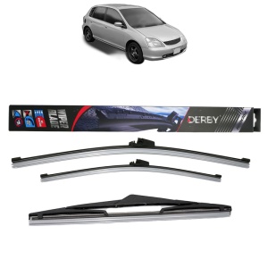 Set 3 stergatoare HONDA CIVIC VII Hatchback (EU, EP, EV) din 2000-2005, Derby, din cauciuc siliconat rezistent