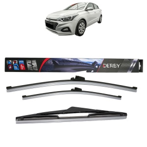 Set 3 stergatoare HYUNDAI i20 II Hatchback Van (GB, IB) din 2015-2021, Derby, din cauciuc siliconat rezistent
