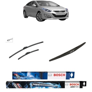 Set 3 stergatoare HYUNDAI i40 I (VF) din 2012-2019, Bosch Aerotwin Retrofit, din cauciuc siliconat rezistent