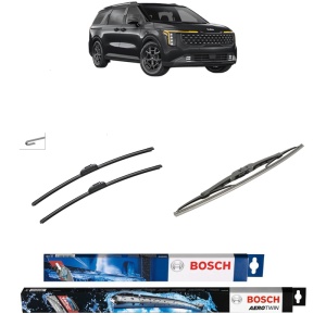 Set 3 stergatoare KIA CARNIVAL I (UP, FL) din 1999-2001, Bosch Aerotwin Retro Truck, din cauciuc siliconat rezistent