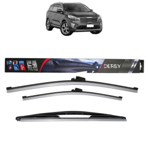 Set 3 stergatoare KIA SORENTO III (UM) din 2015-2020, Derby, din cauciuc siliconat rezistent