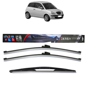 Set 3 stergatoare LANCIA Y (840_) din 1995-2003, Derby, din cauciuc siliconat rezistent