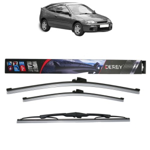 Set 3 stergatoare MAZDA 323 C V (BA) din 1994-1998, Derby, din cauciuc siliconat rezistent