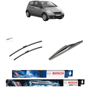 Set 3 stergatoare MERCEDES-BENZ A-CLASS (W169) din 2004-2012, Bosch Aerotwin, din cauciuc siliconat rezistent