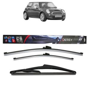 Set 3 stergatoare MINI MINI (R50, R53) din 2001-2006, Derby, din cauciuc siliconat rezistent