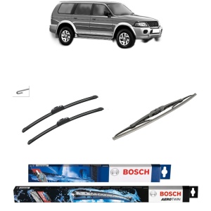 Set 3 stergatoare MITSUBISHI PAJERO SPORT I (K7_, K9_) din 1996-2005, Bosch Aerotwin Retrofit, din cauciuc siliconat rezistent