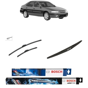 Set 3 stergatoare NISSAN ALTIMA (L31) din 2001-2006, Bosch Aerotwin Retrofit, din cauciuc siliconat rezistent