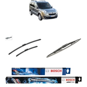 Set 3 stergatoare OPEL COMBO Tour (X12) din 2012-2016, Bosch Aerotwin, din cauciuc siliconat rezistent