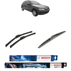 Set 3 stergatoare PEUGEOT 106 Van II Hatchback Van (1S_) din 1996-2001, Bosch Aerotwin Retrofit, din cauciuc siliconat rezistent
