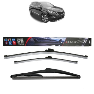 Set 3 stergatoare PEUGEOT 508 SW II (FC_, FJ_, F4_) din 2018-2021, Derby, din cauciuc siliconat rezistent