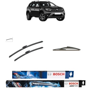 Set 3 stergatoare RENAULT DUSTER (HM_) din 2017-2024, Bosch Aerotwin, din cauciuc siliconat rezistent