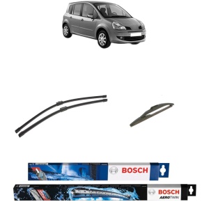Set 3 stergatoare RENAULT MODUS / GRAND MODUS (F/JP0_) din 2004-2013, Bosch Aerotwin, din cauciuc siliconat rezistent