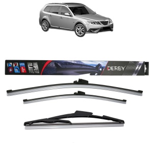 Set 3 stergatoare SAAB 9-3X (YS3) din 2009-2015, Derby, din cauciuc siliconat rezistent