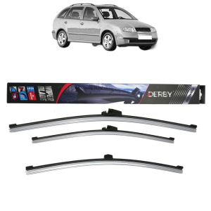 Set 3 stergatoare SKODA FABIA I Combi (6Y5) din 2000-2007, Derby, din cauciuc siliconat rezistent