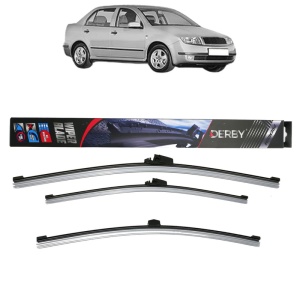 Set 3 stergatoare SKODA FABIA I Saloon (6Y3) din 1999-2007, Derby, din cauciuc siliconat rezistent