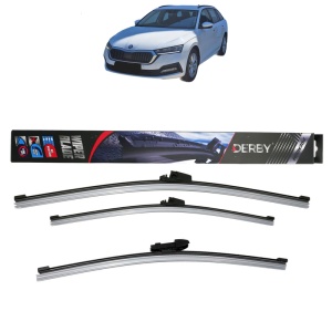 Set 3 stergatoare SKODA OCTAVIA IV Combi (NX5, PV5) din 2019-2025, Derby, din cauciuc siliconat rezistent