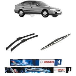 Set 3 stergatoare TOYOTA COROLLA Liftback (_E10_) din 1992-1997, Bosch Aerotwin Retrofit, din cauciuc siliconat rezistent