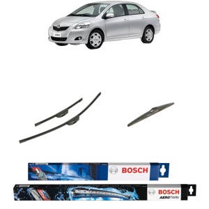 Set 3 stergatoare TOYOTA YARIS / VIOS Saloon (_P9_) din 2005-2013, Bosch Aerotwin Retrofit, din cauciuc siliconat rezistent