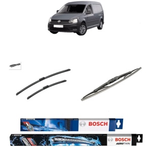 Set 3 stergatoare VOLKSWAGEN CADDY IV MPV (SAB, SAJ) din 2015-2020, Bosch Aerotwin, din cauciuc siliconat rezistent
