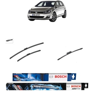 Set 3 stergatoare VOLKSWAGEN GOLF VII Van (5G1) din 2012-2017, Bosch Aerotwin, din cauciuc siliconat rezistent