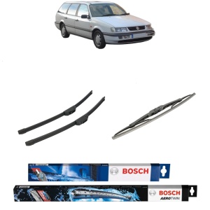 Set 3 stergatoare VOLKSWAGEN PASSAT B3/B4 (315, 3A5) din 1989-1996, Bosch Aerotwin Retrofit, din cauciuc siliconat rezistent