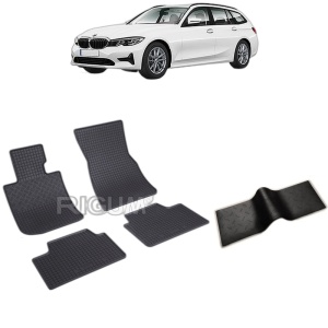 Set 5 covorase auto BMW SERIA 3 G21 din 06.2019 - 2026, cu covoras tunel median, Caroserie COMBI
