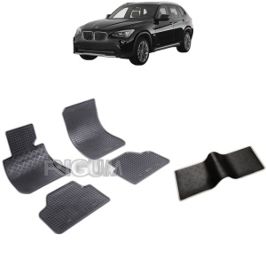 Set 5 covorase auto BMW X1 E84 din 10.2009 - 09.2015, cu covoras tunel median, Caroserie SUV