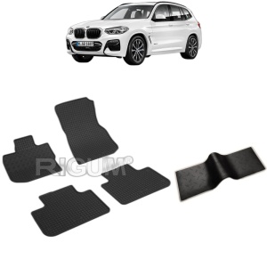 Set 5 covorase auto BMW X3 G01 din 11.2017 - 2026, cu covoras tunel median, Caroserie SUV