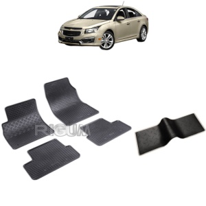 Set 5 covorase auto CHEVROLET CRUZE din 08.2011 - 2016, cu covoras tunel median, Caroserie HATCHBACK