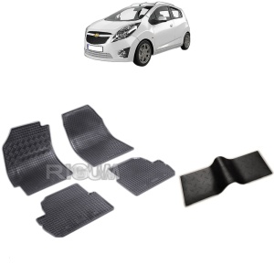 Set 5 covorase auto CHEVROLET SPARK M300 din 02.2010 - 2015, cu covoras tunel median, Caroserie HATCHBACK