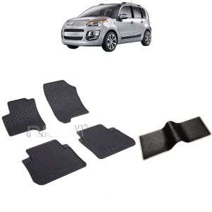 Set 5 covorase auto CITROEN C3 PICASSO din 2009 - 10.2017, cu covoras tunel median, Caroserie VAN