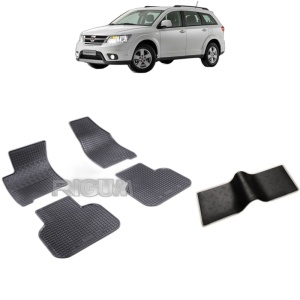 Set 5 covorase auto FIAT FREEMONT din 08.2011 - 2016, cu covoras tunel median, Caroserie SUV