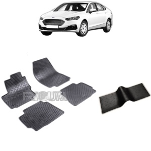 Set 5 covorase auto FORD MONDEO IV din 09.2007 - 12.2014, cu covoras tunel median, Caroserie HATCHBACK