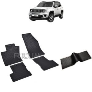 Set 5 covorase auto JEEP RENEGADE MHEV din 02.2022 - 2026, cu covoras tunel median, Caroserie SUV