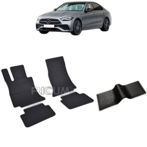 Set 5 covorase auto MERCEDES C-CLASS W206 PHEV din 10.2021 - 2026, cu covoras tunel median, Caroserie SEDAN