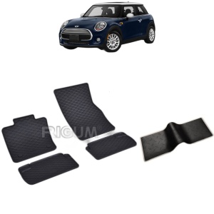 Set 5 covorase auto MINI COOPER III F55 din 10.2014 - 2026, cu covoras tunel median, Caroserie HATCHBACK