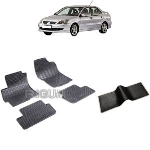 Set 5 covorase auto MITSUBISHI LANCER IX FABRICATIE 10.2007 - 08.2017, cu covoras tunel median, Caroserie SEDAN