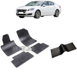 Set 5 covorase auto PEUGEOT 508 I din 01.2011 - 09.2018, cu covoras tunel median, Caroserie SEDAN