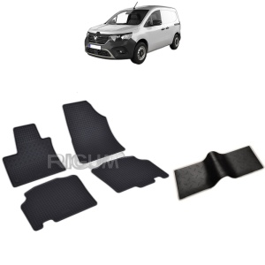 Set 5 covorase auto RENAULT KANGOO III FURGON din 06.2021 - 2026, cu covoras tunel median, Caroserie VAN