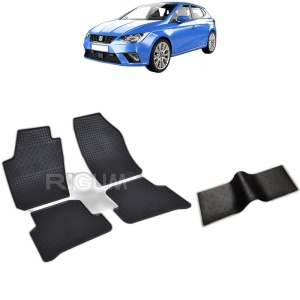 Set 5 covorase auto SEAT IBIZA IV FABRICATIE 02.2010 - 07.2016, cu covoras tunel median, Caroserie COMBI