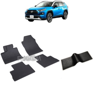 Set 5 covorase auto TOYOTA RAV4 V din 01.2019 - 2026, cu covoras tunel median, Caroserie SUV