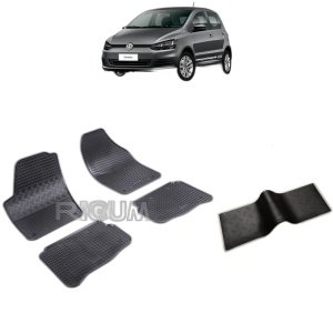 Set 5 covorase auto VOLKSWAGEN FOX din 2004 - 12.2011, cu covoras tunel median, Caroserie HATCHBACK