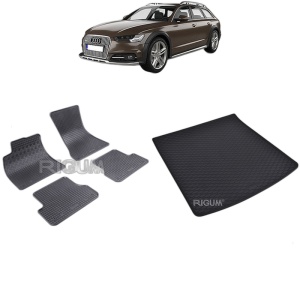 Set Covorase Auto Si Tavita Portbagaj AUDI A6 C7 din 09.2011 - 08.2018, caroserie combi,