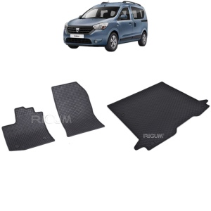 Set Covorase Auto Si Tavita Portbagaj DACIA DOKKER din 11.2012 - 09.2021, caroserie van 2 locuri,